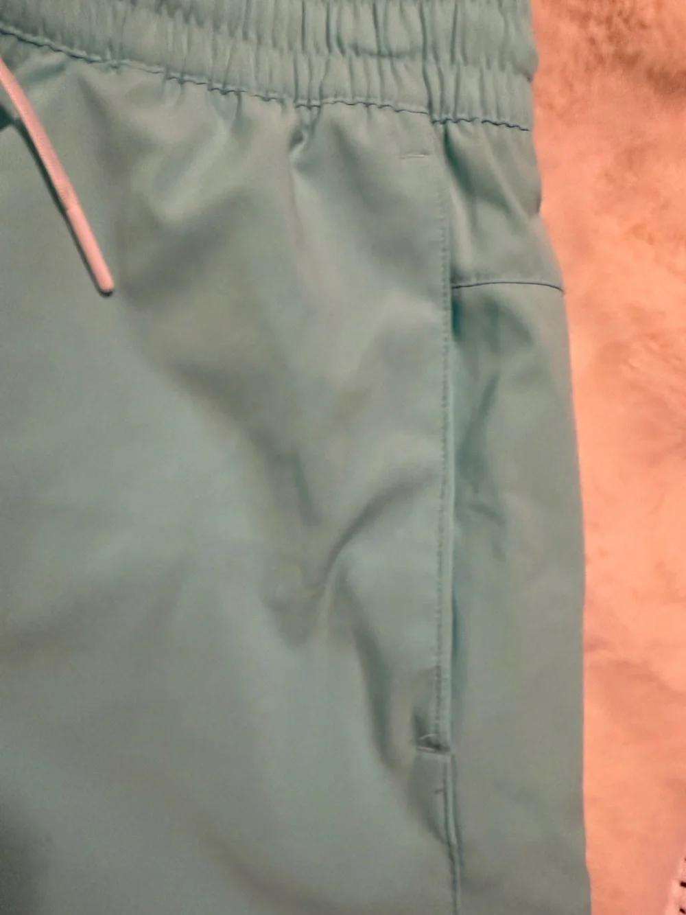 Men’s Reebok Teal Elastic-Waist Swim & Athletic Shorts•S